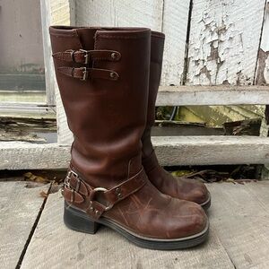 Steve Madden Brown Combat & Moto Boots